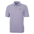thumbnail image 2 of Men's Cutter & Buck Purple TCU Horned Frogs Throwback Logo Virtue Eco Pique Stripe Recycled Polo, 2 of 3