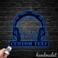 thumbnail image 3 of Handmadetneonsign Earphones Metal Wall Art Light, Headphone Game Metal Sign Wall Decor, Headphone Game Metal Decor, 3 of 5