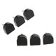thumbnail image 5 of 3 pares de puntas de tacón para zapatos de mujer como repuesto para reparaciones de calzado Negro, 5 of 9
