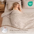 thumbnail image 4 of MARNUR Queen Comforter Set, 7 Pieces Boho Tufted Bed in a Bag, All-Season Prewashed Soft Bedding Set with Comforter, Sheets, Pillowcases & Shams, Beige, 4 of 12