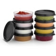 thumbnail image 1 of duomi-Condiment Cups Containers with Lids- 8 pk. 2.3 oz.Salad Dressing Container to go Small Food Storage Containers with Lids- Sauce Cups Leak proof Reusable Plastic BPA free for Lunch Box Picnic Tr, 1 of 4