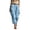 Light Blue*, variant on RUTAYY Women's Pants High Waist Wide Leg Solid Color Cargo Bottoms Loose Fit Casual with Pockets Comfortable Everyday Wear Elegant Travel Trousers