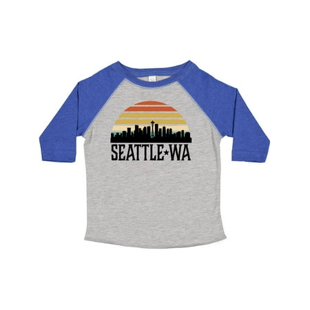 

Inktastic Seattle Washington Skyline Sunset Gift Toddler Boy or Toddler Girl T-Shirt