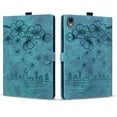 thumbnail image 2 of FJLBDE Case for Samsung Galaxy Tab S11 2025 with Stand, Card Slot, Auto Wake/Sleep, Embossed Flower PU Leather Folio Magnetic Cover with Pen Holder, Green, 2 of 7