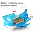 thumbnail image 5 of Juguete de avión eléctrico para niños con efectos de luz y música, juguete de avión eléctrico giratorio de 360 grados, regalos para cumpleaños o Navidad de niños, 5 of 5