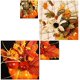 thumbnail image 3 of Nvzi 3 calabazas artificiales para decoración, minicalabazas falsas con flores artificiales para Navidad, bodas, fiestas, centros de mesa (A2), 3 of 5