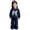 Navy, variant on Tween Girls Clothes 2 Piece Outfit Bow Sweatshirt Top With Lace Detail Pants Pants Teen Girl Clothing Set