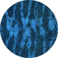 thumbnail image 1 of Ahgly Company Indoor Round Abstract Light Blue Modern Area Rugs, 6' Round, 1 of 4