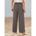 thumbnail image 6 of ZANKLEY Wide Leg Dress Pants Women's High Waisted Dressy Trousers, 6 of 12