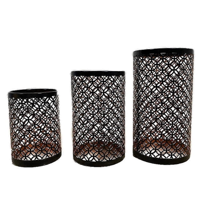 Nordic Iron Art, Hollow Candlestick, Three-Piece Candlestick, Handicrafts, Decoration, Life