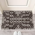 thumbnail image 4 of Non-Slip Absorbent Boho Small Rug 30x17 Black/White - Stylish Geometric Design Door Mat for Entryway Kitchen Living Room or Bedroom, 4 of 6