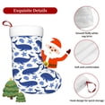 thumbnail image 5 of Balery Whale Pattern Christmas Stockings with Initials, 18" Large Knit Christmas Stocking,Xmas Stocking for Kids, Holiday and Family Stocking, 5 of 7