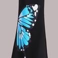 thumbnail image 4 of SGMVNU Girls Fashion 2 Piece Summer Outfit Short Sleeve Crop Top and High Waisted Bell Bottom Flared Pants Streetwear, Size 5-6 Years, Blue, 4 of 8