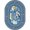 Blue, variant on Hey Diddle Diddle Blue 5 ft.4 in. x 7 ft.8 in. Oval  WearOn Nylon Machine Tufted- Cut Pile Just for Kids Rug