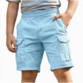thumbnail image 2 of UAYOTSE Teen Boys Shorts Kids Cotton Blend Shorts for Boys Stylish Shorts,Sizes 5-6 Years, 2 of 7