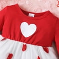 thumbnail image 4 of Girls Dresses Lover Themed Letter Print Ruffle Dress Baby Girl Valentines Day Outfit Girls Casual Dress for Toddler Girl 2-3 Years, 4 of 7