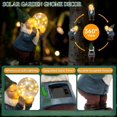 thumbnail image 3 of Estatua de jardín gnomo solar Lune cle impermeable 24 cm, 3 of 7