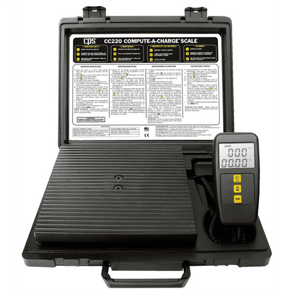 CPS CC220 Digital Compute-a-Charge Scale with Remote and Rugged Platform