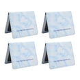 thumbnail image 3 of Piezas Titular del Certificado de Vacunación Marmoleado Impermeable Funda Protectora de Tarjeta de Vacunación de Cuero PU para Tarjeta de Identificación Tarjeta de Crédito Aguamarina, 3 of 5