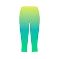 thumbnail image 5 of RQYYD Capris for Women Casual Silm Fit Cropped Pants Comfy Elastic Waist Yoga Jogger Leggings Gradient Printed Capri Pants Trousers, 5 of 5