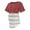 Red, variant on Women Nursing Nightgown 3 In 1 Short Sleeve Breastfeeding Sleepwear Postpartum Fashion Maternity Robes Red 4
