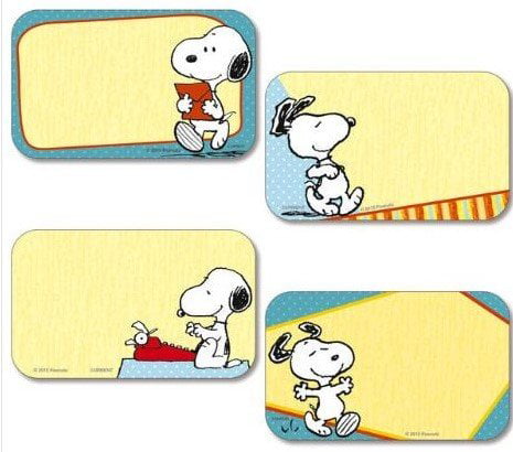 2.95 in x 2.95 in Peanuts character Snoopy Colorful Sticky notes 10 Pads/Pack 80 fogli/Pad