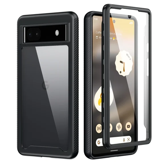 RHEA- For Google Pixel 6A Case 360° Full Body Military-Grade Shockproof Cover
