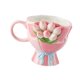 thumbnail image 5 of Taza de café con tulipanes, taza de desayuno con asa cómoda, regalo de inauguración de la casa, de té única, de jugo y leche para hotel, oficina, Rosa, 5 of 8