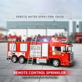 thumbnail image 2 of Remote Control Fire Truck Toy, 2WD RC Firetruck with LED Lights and Siren, Rechargeable Battery Included, Realistic Fire Engine Toy for 5-6 Years, 2 of 9