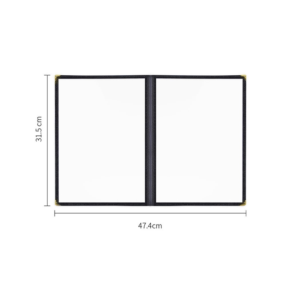 FUEENIRVA Clear Menu Cover Transparent PVC for Restaurant Wine and Cocktail Lists 8Pcs