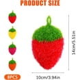 thumbnail image 2 of CUGBO 8 Pieces Acrylic Strawberry Dish Pot Scrubbers, Hand-Knitted Kitchen Washing Towel, Non-Scratch for Stainless Steel(Mixed Color), 2 of 7