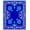 Blue, Pattern 2, variant on Flatwoven High Traffic Area Rug, Enchanting Witchy Symbols with Blooming Wildflower Motifs, Non Slip, Stain Resistant, Washable Area Rugs for Living Room, Bedroom(Blue, 2X3)