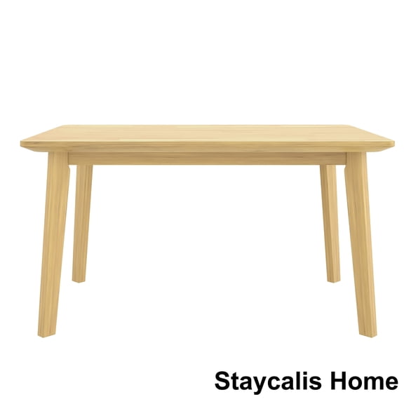 Staycalis Home Modern Style Solid Wood Rectangular Dining Kitchen Table