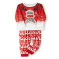 thumbnail image 2 of Christmas Family Pajamas Set Matching Sleepwear Deer Snowflake Print Pullover + Pants Set, 2 of 8