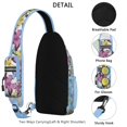 thumbnail image 2 of Geometric dog pattern Abstract dog art Minimalist dog design Print Crossbody Daypack Travel Daypack, Adjustable Shoulder Strap, Lightweight and Durable, Fashionable appearance, Ideal for outdoor activ, 2 of 5