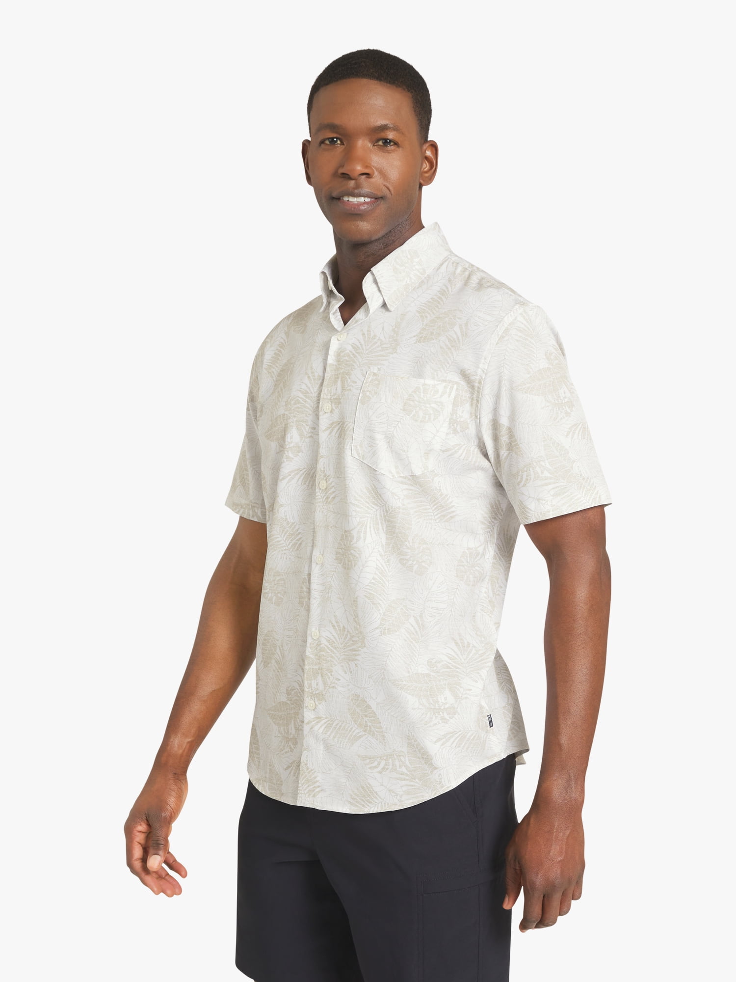 Chaps Men's & Big Men's Performance Woven Short Sleeve Shirt, Sizes S-3XL