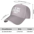 thumbnail image 5 of This is My Drinking Hat Trucker Baseball Hat Unisex Black Cap Fashion, 5 of 6