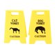 thumbnail image 2 of Señal De Precaución De Vómito De Gato, ABS, 2 Piezas, Juego De Señales De Vómito De Gato Llamativo Para Oficinas, 2 of 7