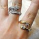 thumbnail image 3 of Gothic Hug Muscle Hands Rings For Women Men Adjustable Open Cuff Ring Party Wedding Couple Rings Vintage Jewelry, 3 of 5