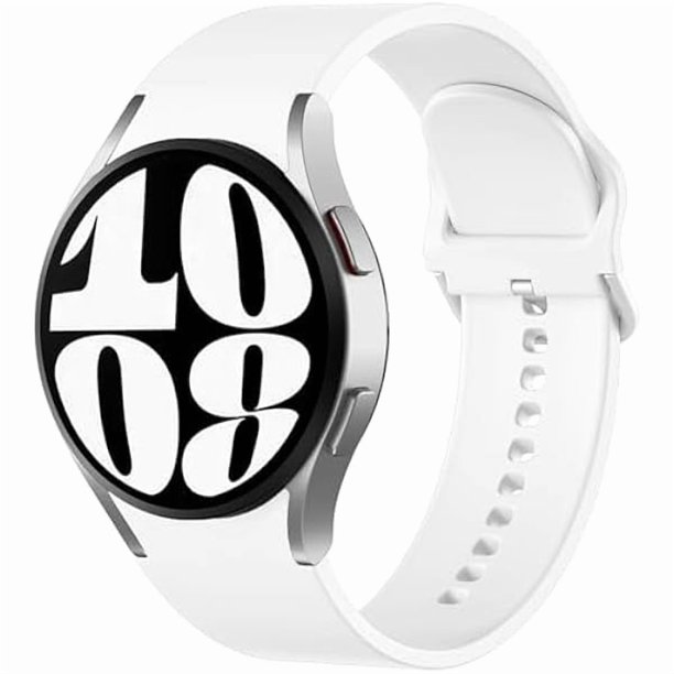 Chenchen No Gap Bands Compatible with Samsung Galaxy Watch 7 6 5 4 FE Band 40mm 44m, Galaxy Watch 5 Pro Band 45mm/Watch 6 4 Classic 43mm 47mm 46mm 42mm, 20mm Soft Silicone Sport Wristbands Women Men