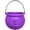 Purple, variant on Plastic Cauldron Kettle for Halloween, Large Pot of Gold Bucket for Table Decorations Centerpieces, Halloween Party Prop for Candy and Decor,7.6x5.3 Inch