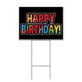 thumbnail image 1 of Happy Birthday (18" x 24") Yard Sign, Includes Metal Step Stake, 1 of 6