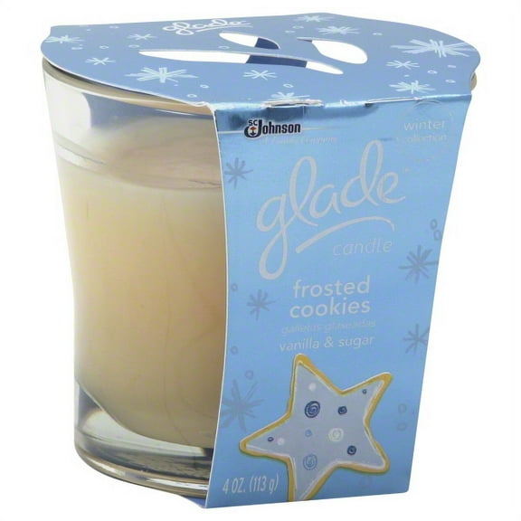 Glade Frosted Cookies Scented Jar Candle, 4 Oz.