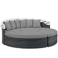 thumbnail image 4 of Modway Summon Canopy Outdoor Patio Sunbrella® Daybed in Canvas Gray, 4 of 5