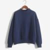 thumbnail image 1 of Hauts à Manches Longues pour Femmes à Col Roulé de Couleur Unie et Sweat en Velours, 1 of 6