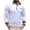 White, variant on Men's Spring Casual Turn-Down Collar Breathable Button Long Sleeve Polo Shirt, Lightweight Top for Outdoor and Work,Black,L