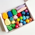 thumbnail image 1 of Bloques de construcción de partículas pequeñas de piedra apilada de colores Montessori para educación temprana, juguetes musicales apilados para niños, 1 of 6