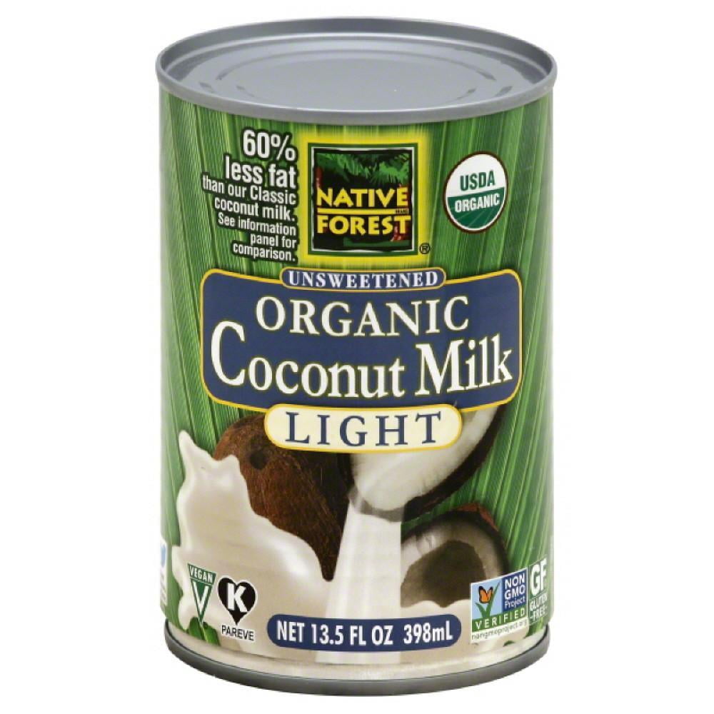 Native Forest Unsweetened Light Organic Coconut Milk, 13.5 Fo (Pack of