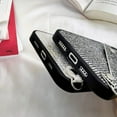 thumbnail image 3 of for iPhone 14 Pro Max Bling Case, Glitter Diamond Sequins Case Small Credit Card Cash Holder Wallet Case with Shiny Crossbody Chain Hard PC Back Protective Girly Stand Case Black, 3 of 8