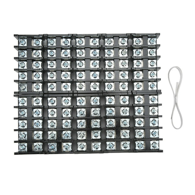 Borne à Vis, 50pcs Tbr60 Bornier Rail Base Bande de Borne Durabilité Accrue